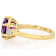 Amethyst And Lab-Grown Diamond Ring In 18K Gold Over Sterling Silver 3.05ctw