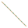 14k Yellow Gold and Rhodium Over 14k Yellow Gold Diamond and Emerald Bracelet