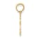 14k Yellow Gold Textured #1 Sister Pendant