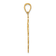 14k Yellow Gold Textured Pelican In Circle Charm