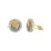 14K White and Yellow Gold Two-tone Cuff Links