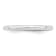 Rhodium Over Sterling Silver 2mm Half-Round Band
