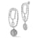 Rachel Zoe Simulated Pearl Statement Dangle Earrings in Rhodium Over Brass