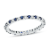 0.55ctw Sapphire and Diamond Eternity Band Ring in 14k White Gold