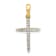 14K Yellow Gold 1/6ct. Diamond Cross Pendant