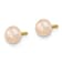 14K Yellow Gold Pink Freshwater Cultured Pearl 12 Inch Necklace, 5 Inch
Bracelet and Earring Set