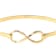 Infinity Bracelet In 18K Gold Over Bronze