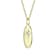 Celestial Star CZ Solitaire Pendant In 14K Gold Over Sterling Silver