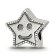 Sterling Silver Smiley Star Bead