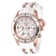Invicta Angel 40mm White Dial Silicone, Stainless Steel Band Quartz Watch