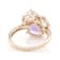 Amethyst, Morganite And White Zircon Ring In 18K Rose Gold Over Sterling
Silver 3.97ctw
