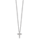 Rhodium Over 14K White Gold Lab Grown Diamond VS/SI GH, Cross Pendant Necklace