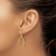 14K Yellow Gold Polished Oval Shepherd Hook Dangle Earrings