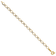 14k Two-tone Gold Oval and Diamond-Cut Circle Bracelet