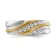14K Two-tone Yellow and White Gold Lab Grown Diamond Men's Ring