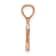 14k Rose Gold Polished Block Letter Z Initial Pendant