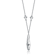 Teardrop CZ Drop Necklace In Sterling Silver