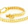 Buckle Clasp Bracelet With CZ In 18K Gold Over Sterling Silver