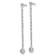 Rhodium Over 14K White Gold Lab Grown Diamond SI1/SI2, G H I, Post
Dangle Earrings