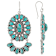 Turquoise Dangle Earrings In Sterling Silver