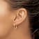 14k Rose Gold Polished 11/16" Endless Tube Hoop Earrings