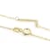 Sideways Initial L Necklace In Solid 14K Yellow Gold 18 Inch