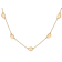 Opal Station Necklace In 18K Gold Over Sterling Silver 3.21ctw