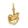 14K Two-tone Gold  Diamond Apple Charm
