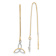 14k Yellow Gold and Rhodium Over 14k Yellow Gold Diamond-Cut Box Chain
Celtic Knot Threader Earrings