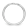 Rhodium Over 14K White Gold Diamond Trio Ladies Wedding Band 0.05ctw
