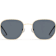 Quay Big Time Gold Round Frame / Smoke Polarized Lenses Sunglasses