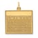 14k Yellow Gold Satin Saturday the First Day Calendar Pendant