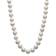 White Cultured Freshwater Pearl Rhodium Over Sterling Silver 17.5 Inch
Strand Necklace