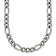 Titanium 7mm Solid Polished Figaro 22 Inch Chain