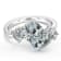 Rhodium Over Sterling Silver Oval Aquamarine Ring 1.66ctw