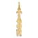 14k Yellow Gold Polished TAKEN pendant