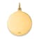 14k Yellow Gold Polished and Satin Medium St. Florian Medal Pendant