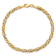 14k Yellow Gold 5mm Polished Fancy Byzantine Link Bracelet