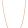 14k Rose Gold 2mm Solid Diamond-Cut Rope 16 Inch Chain