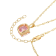 Pink And White Cubic Zirconia 18k Yellow Gold Over Silver October
Birthstone Pendant 7.12ctw