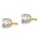 14K Yellow Gold Lab Grown Diamond 2/3ctw Certified VS/SI GH 4 Prong Earrings