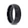 RENEGADE Domed Hammer Finish Black Tungsten Carbide Wedding Band with
Brushed Finish 8mm