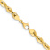 14k Yellow Gold 7mm Diamond-Cut Solid Quadruple Rope 30 Inch Chain