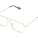 Quay Poster Boy Mini Gold Aviator Frame / Clear Lenses Sunglasses