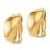 14k Yellow Gold Polished Omega Clip Non-pierced Button Earrings