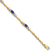 14k Yellow Gold and Rhodium Over 14k Yellow Gold Diamond and Sapphire Bracelet