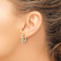 14k Yellow Gold and 14k White Gold 11/16" Polished and Textured
Twisted Fancy Hoop Earrings