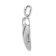 Rhodium Over 14k White Gold Diamond Heart Pendant