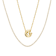 CZ Initial G Tennis Necklace And Pendant Set In 14K Gold Over Brass 4.05ctw