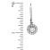 1.45ctw Diamond Leverback Earrings in 14k White Gold